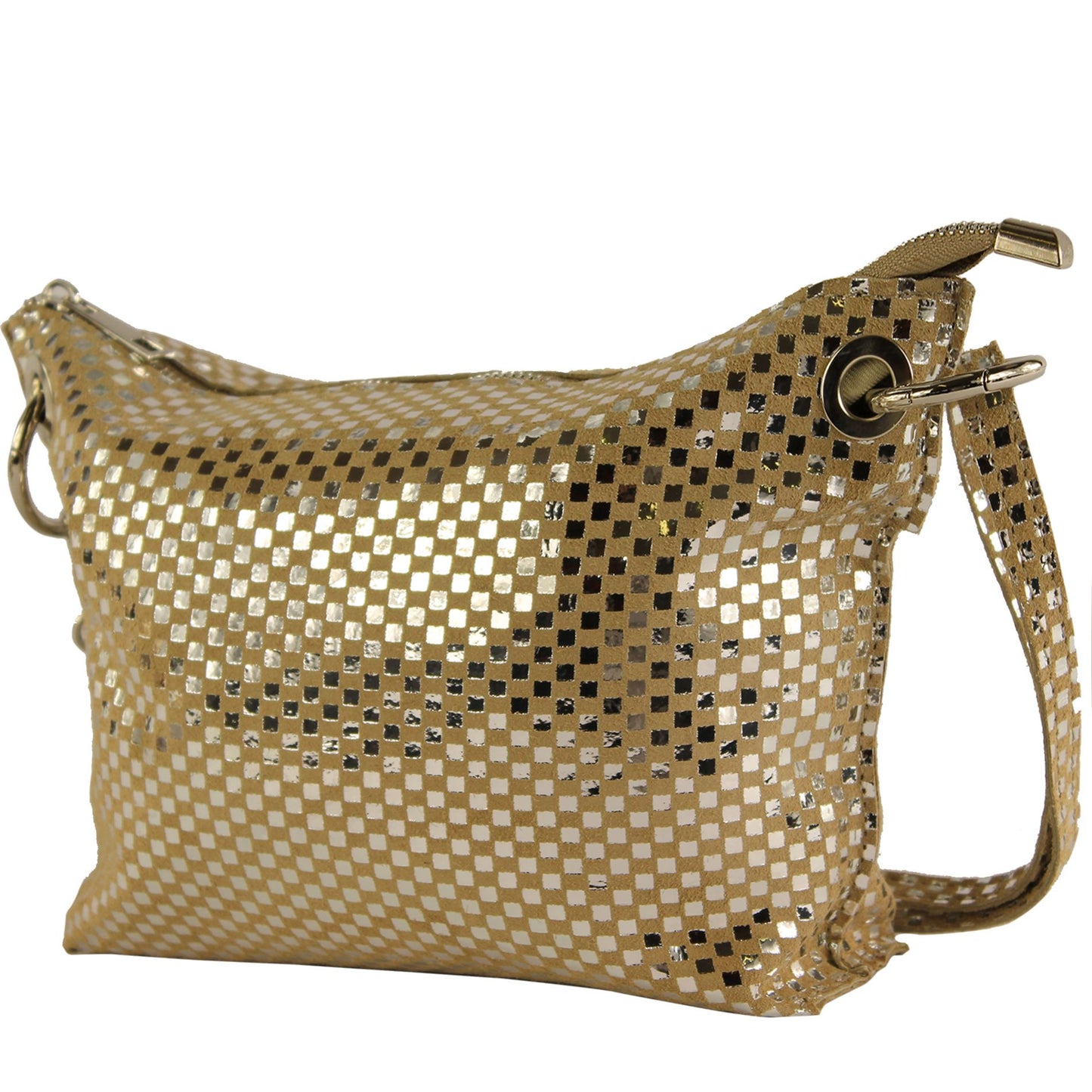 modamoda de - T252 - ital. Umhängetasche Small aus Wildleder