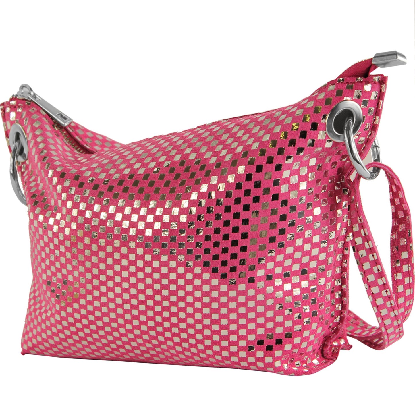 modamoda de - T252 - ital. Umhängetasche Small aus Wildleder