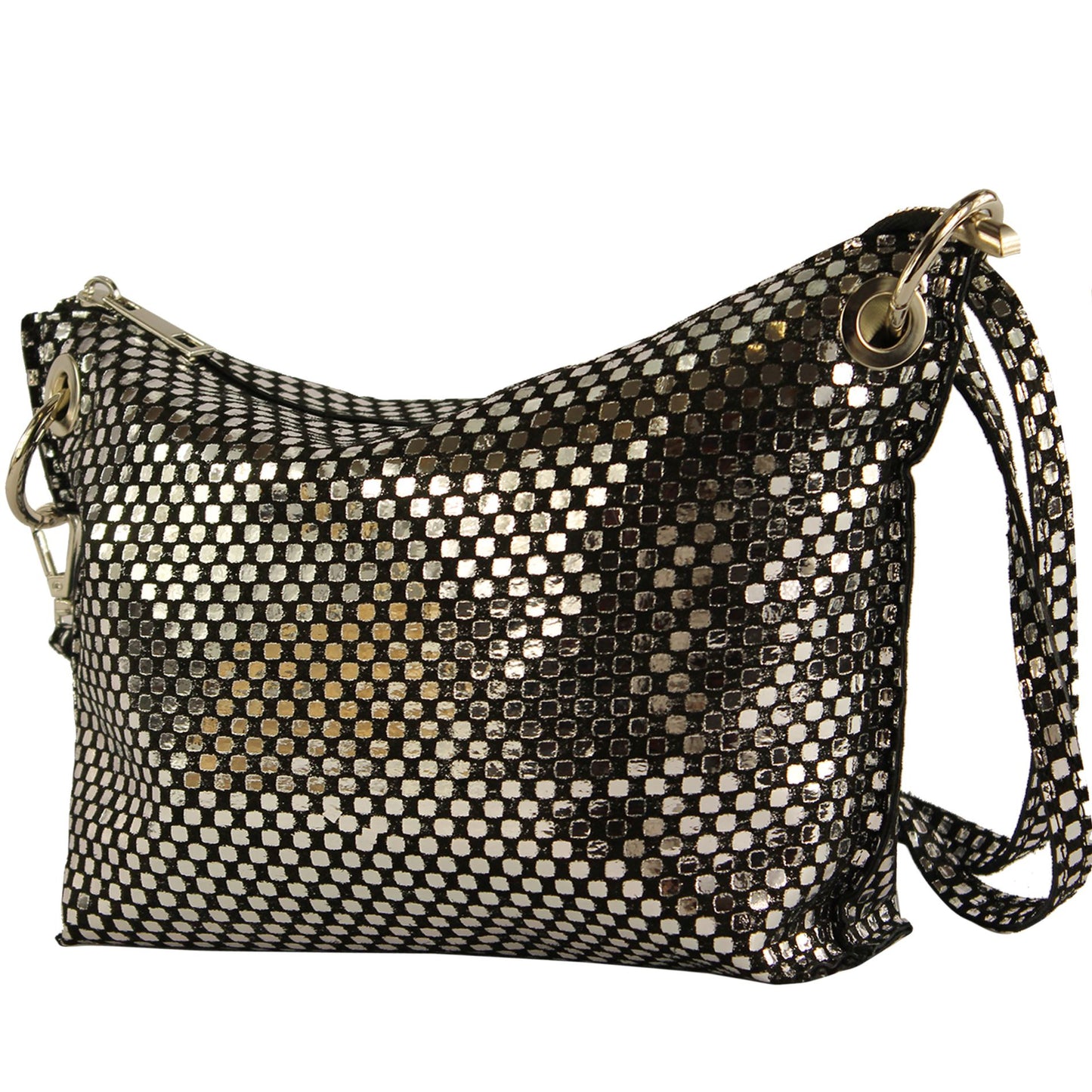 modamoda de - T252 - ital. Umhängetasche Small aus Wildleder