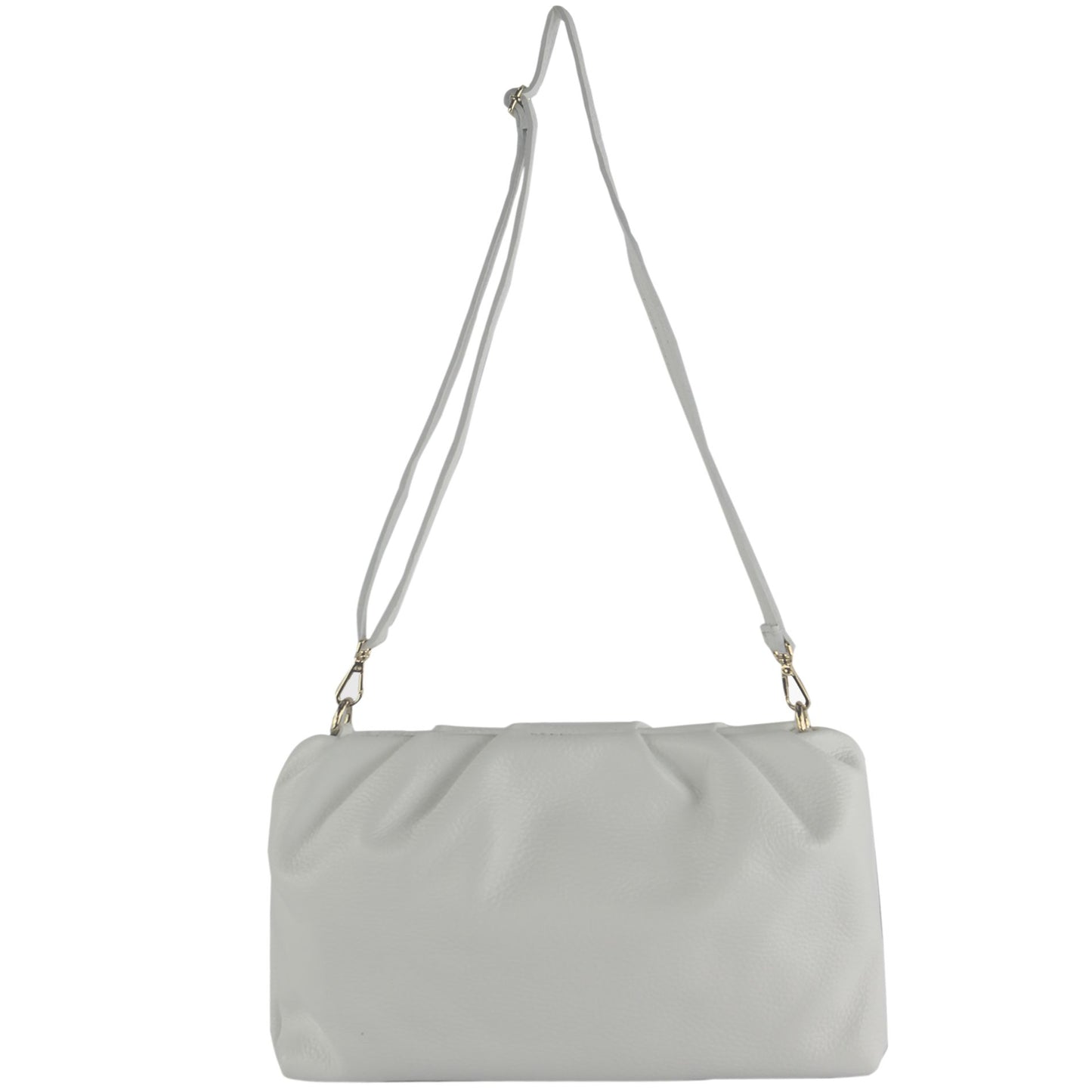 modamoda de - T254 - ital. Damen Henkeltasche Klein aus Leder