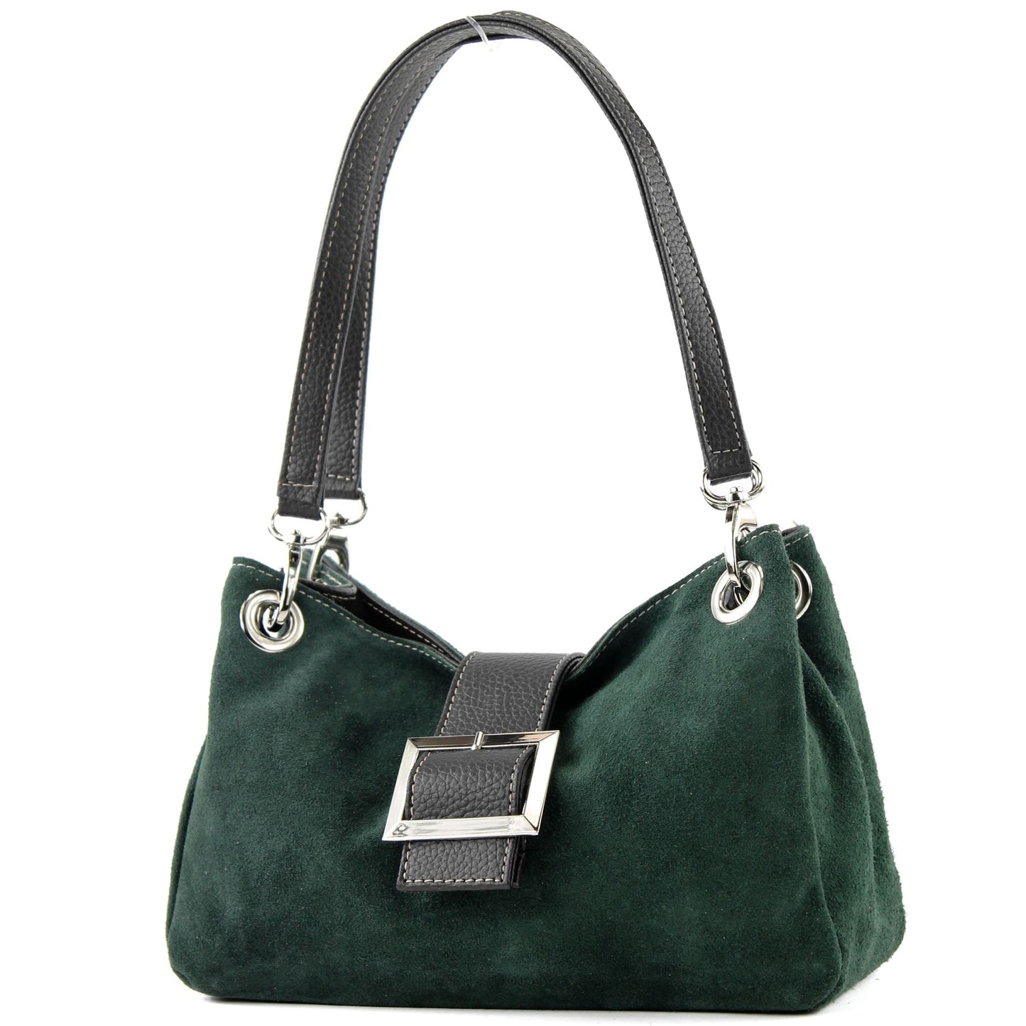 modamoda de - TL02 - ital Kleine Henkeltasche aus Wildleder