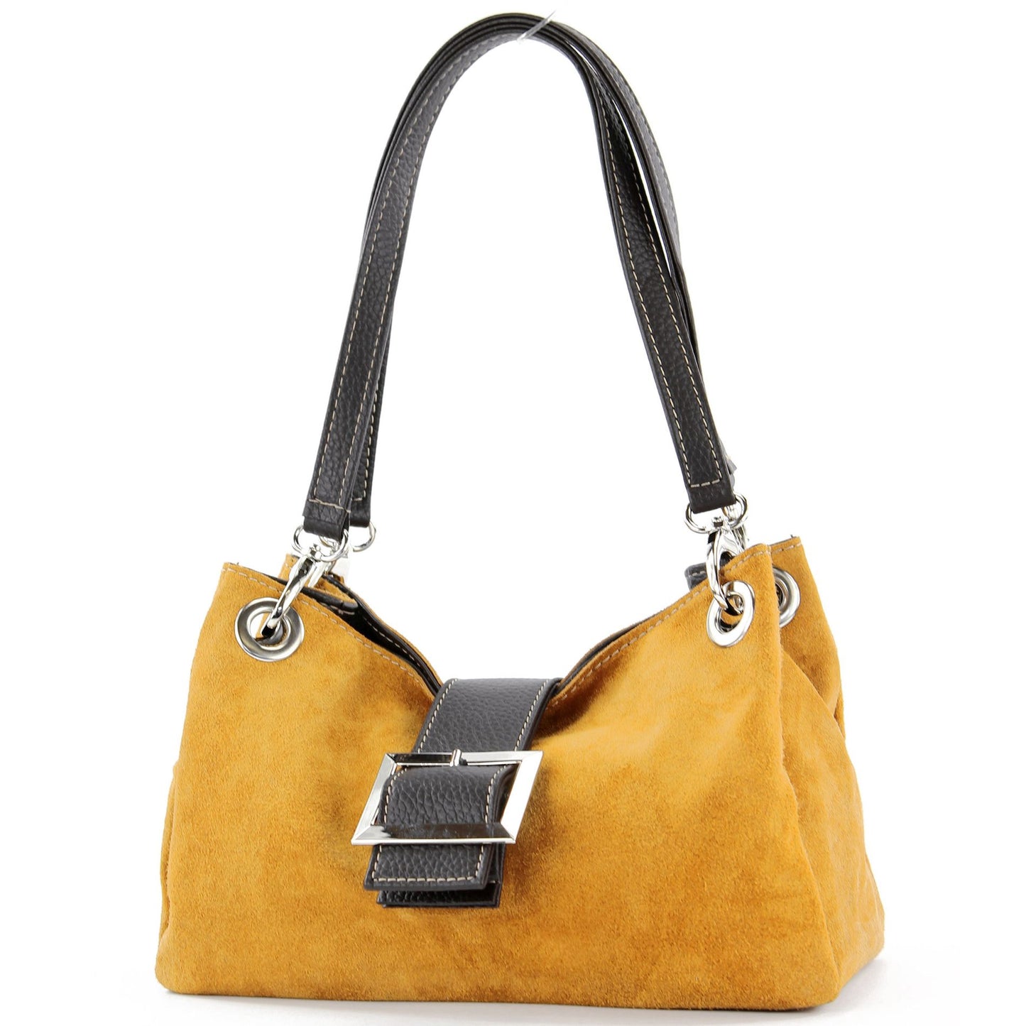 modamoda de - TL02 - ital Kleine Henkeltasche aus Wildleder