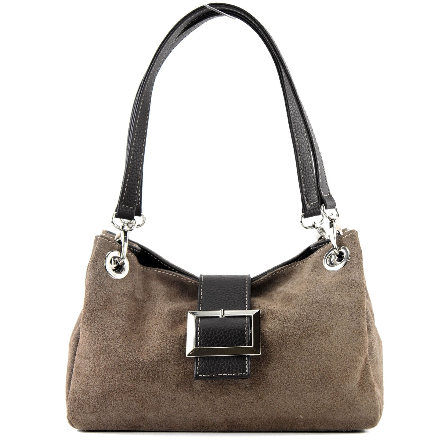 modamoda de - TL02 - ital Kleine Henkeltasche aus Wildleder