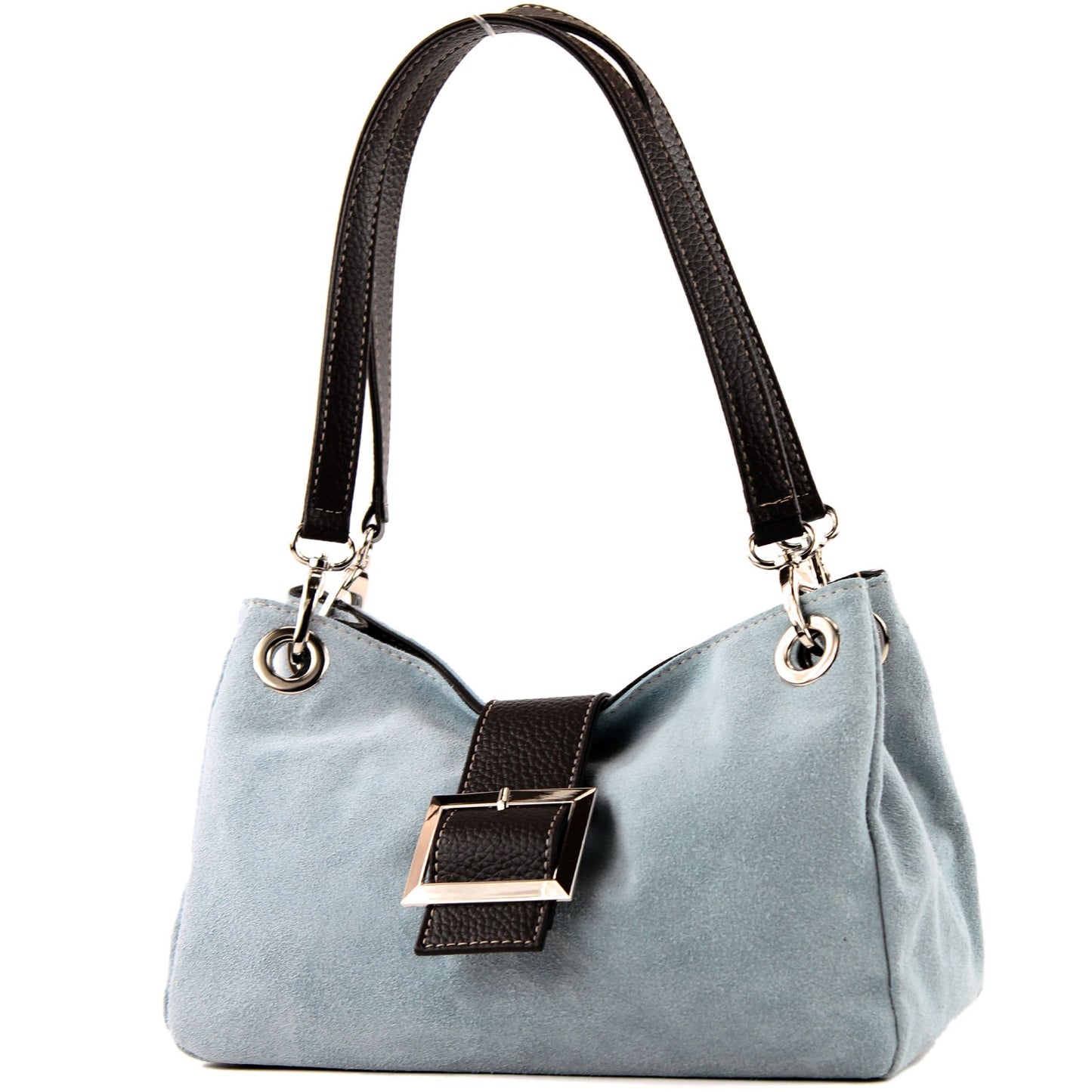 modamoda de - TL02 - ital Kleine Henkeltasche aus Wildleder