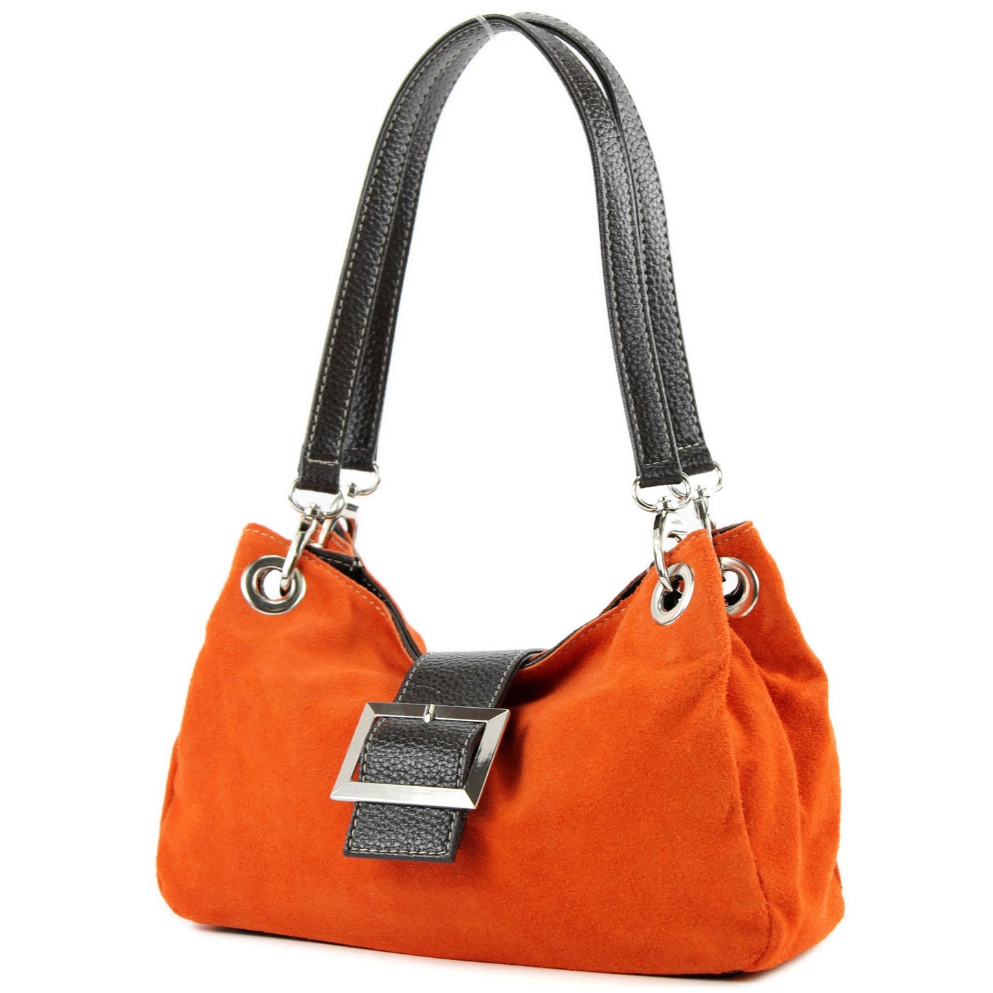 modamoda de - TL02 - ital Kleine Henkeltasche aus Wildleder