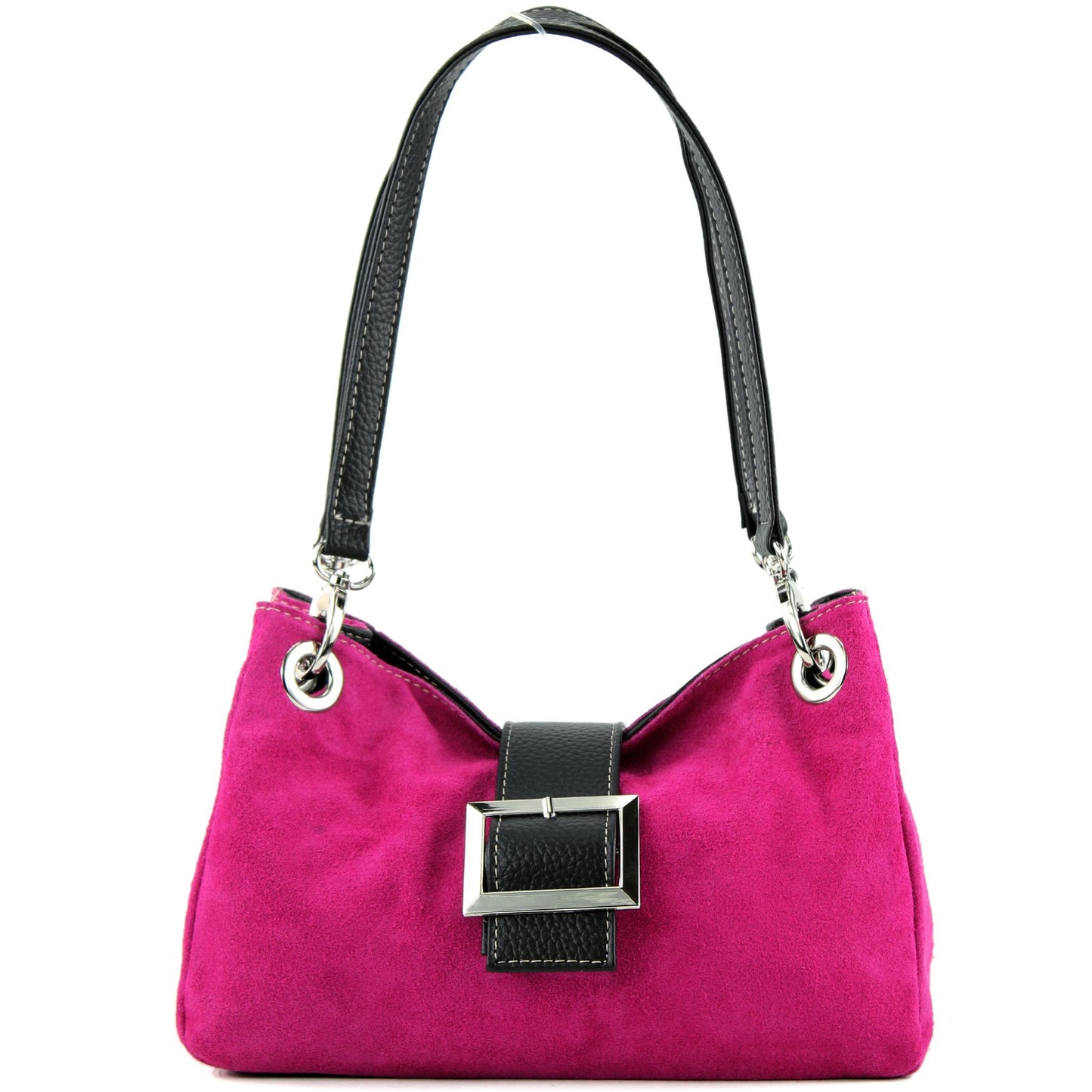 modamoda de - TL02 - ital Kleine Henkeltasche aus Wildleder