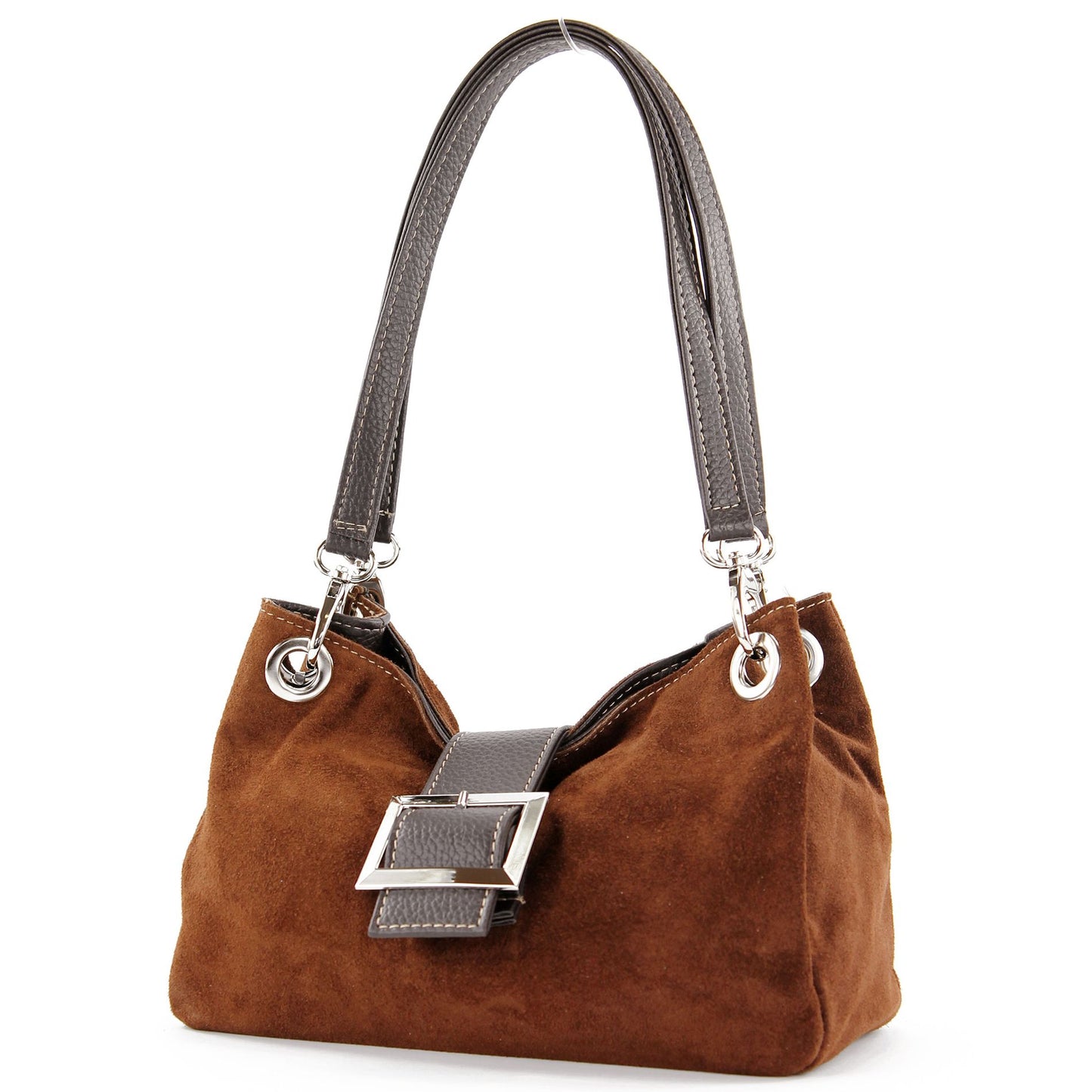 modamoda de - TL02 - ital Kleine Henkeltasche aus Wildleder