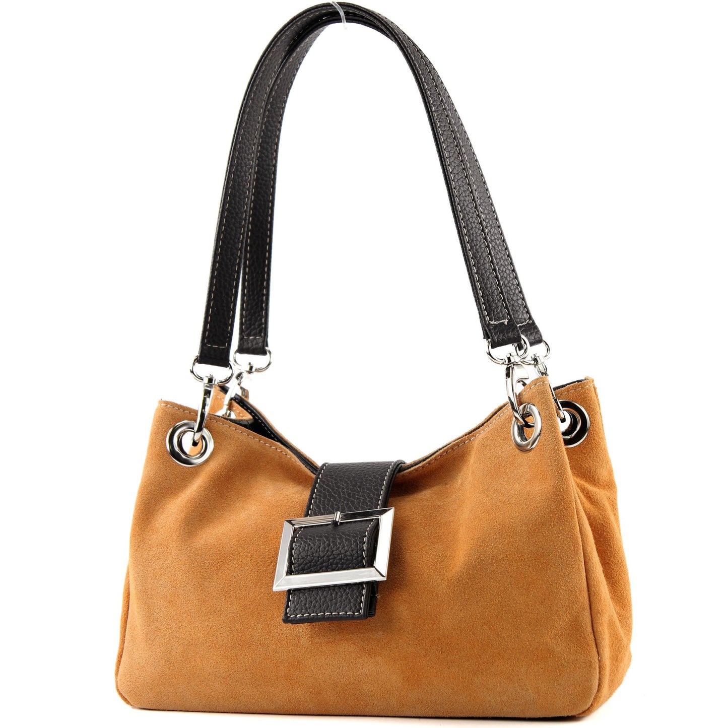 modamoda de - TL02 - ital Kleine Henkeltasche aus Wildleder
