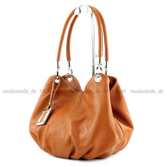 modamoda de 228 Damen Leder Schultertasche Hobo bag handmade in Italy