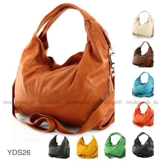 modamoda de -  DS26 - ital Damenhandtasche aus Nappaleder