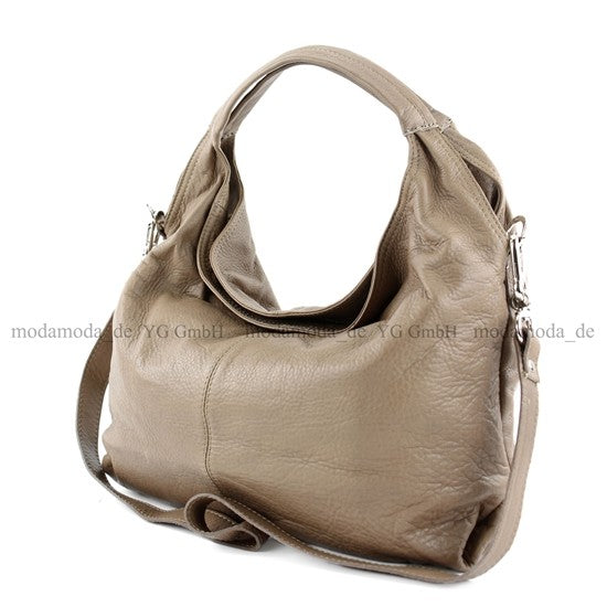 modamoda de - DS26 - ital Damenhandtasche aus Nappaleder