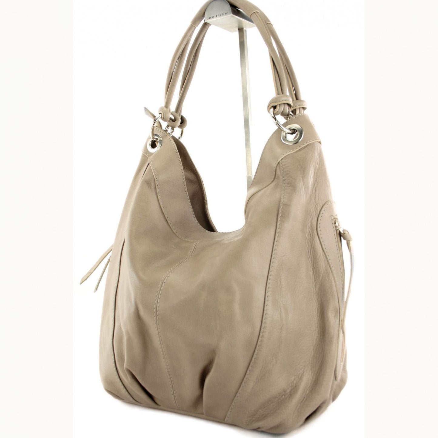 modamoda de - Z18 - ital Damenhandtasche aus Leder/Nappaleder