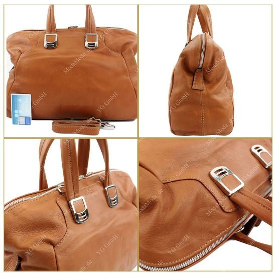 ital. Handtasche  Tragetasche Shopper Echt Nappaleder Tasche T03