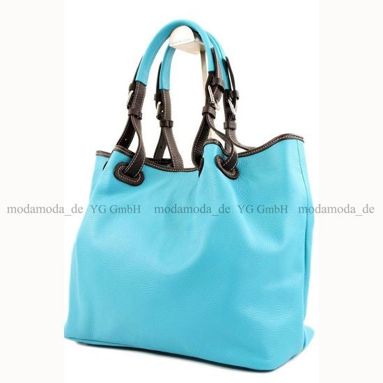 modamoda de – T08 -  ital Schultertasche aus Echt Leder Damen