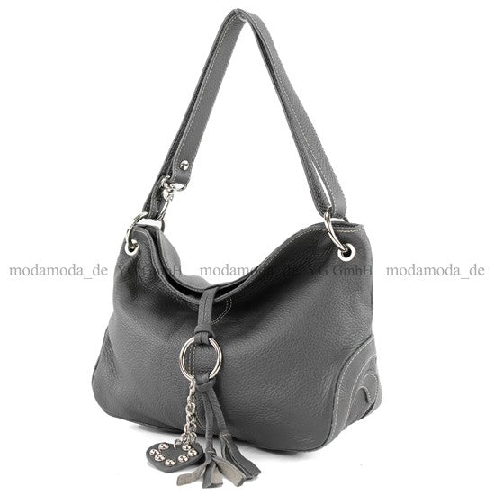 modamoda de - T10 - ital. Leder Schultertasche Umhängetasche