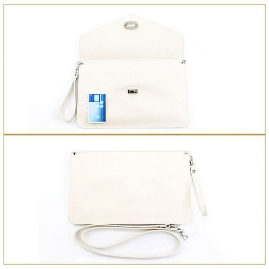 modamoda de - T14 - ital Clutch Echt Leder Damen