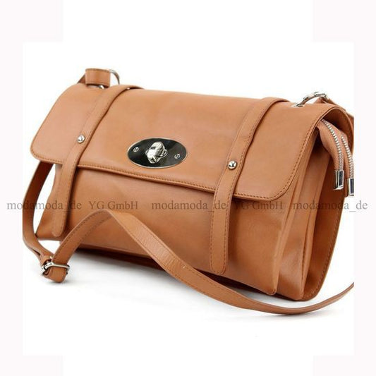 modamoda de T21 Damen Nappaleder Umhängetasche Schultertasche handmade in Italy