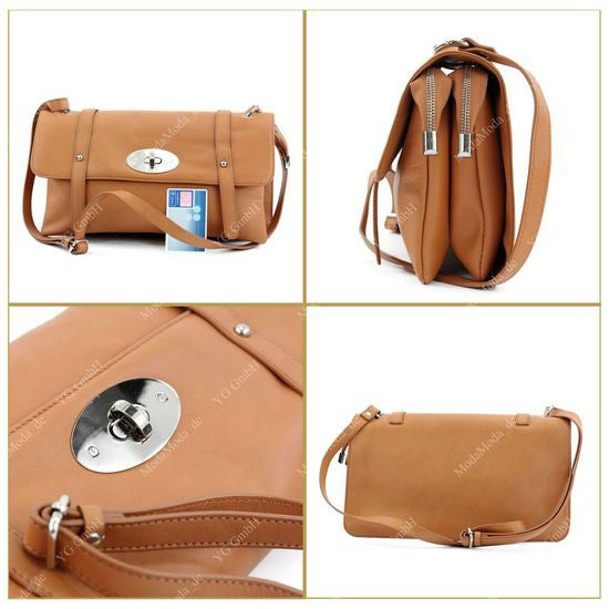 modamoda de T21 Damen Nappaleder Umhängetasche Schultertasche handmade in Italy