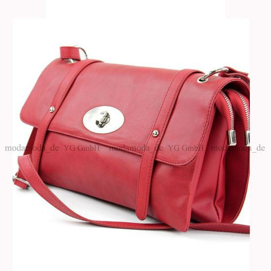 modamoda de T21 Damen Nappaleder Umhängetasche Schultertasche handmade in Italy