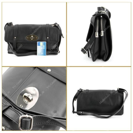 modamoda de T21 Damen Nappaleder Umhängetasche Schultertasche handmade in Italy