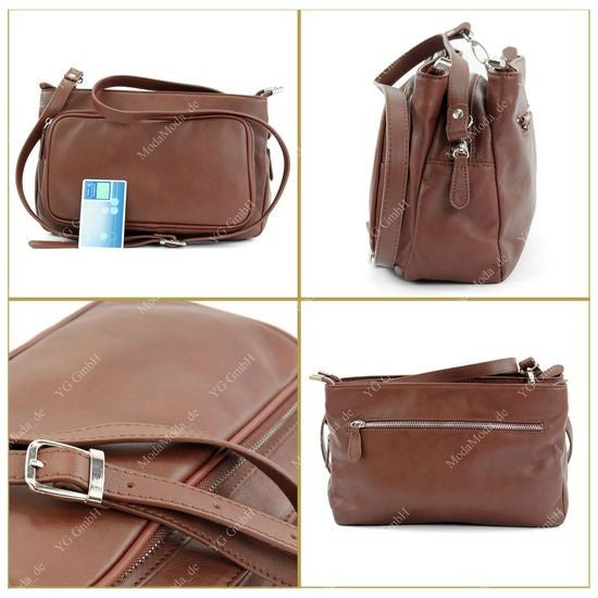 modamoda de T22 Damen Nappaleder Umhängetasche Schultertasche handmade in Italy