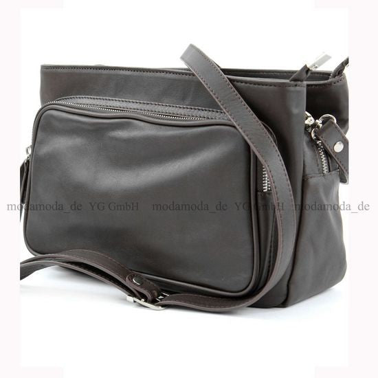 modamoda de T22 Damen Nappaleder Umhängetasche Schultertasche handmade in Italy