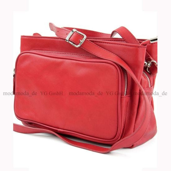 modamoda de T22 Damen Nappaleder Umhängetasche Schultertasche handmade in Italy