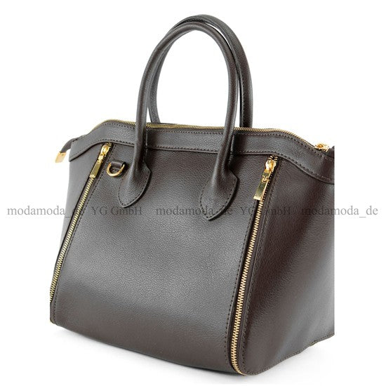 modamoda de - T44 - ital Handtasche aus Echt Leder