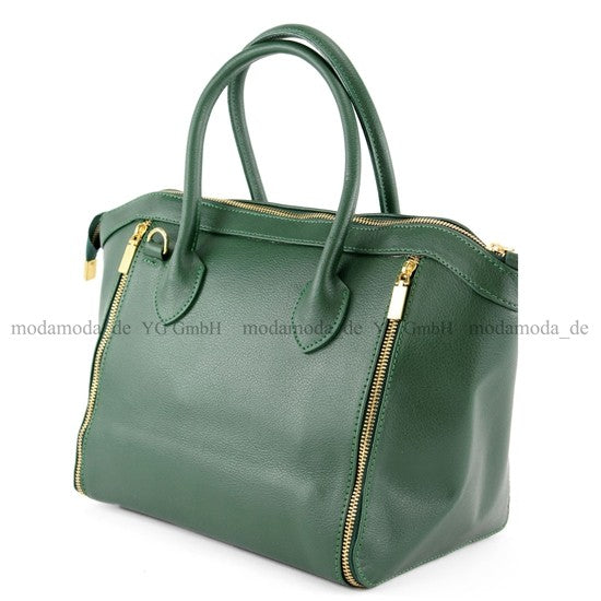 modamoda de - T44 - ital Handtasche aus Echt Leder