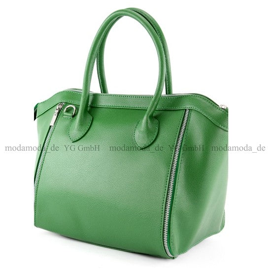 modamoda de - T44 - ital Handtasche aus Echt Leder