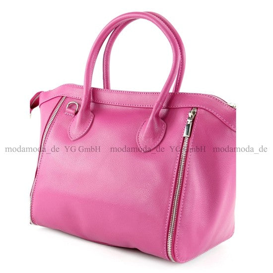 modamoda de - T44 - ital Handtasche aus Echt Leder