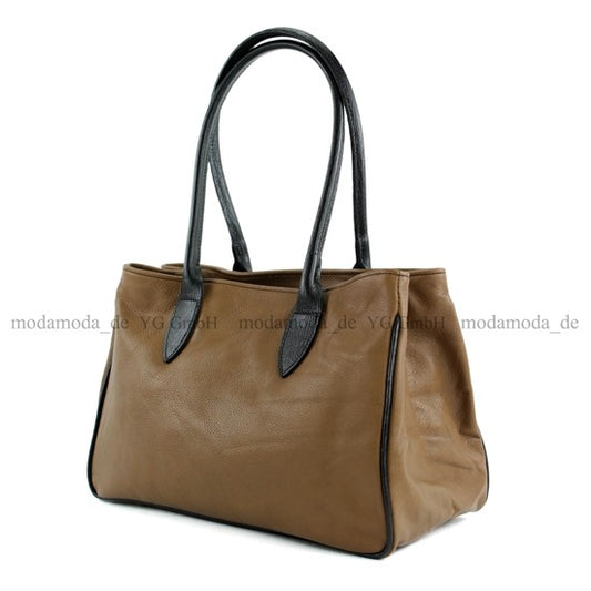 modamoda de - T51 - ital Handtasche aus Leder Nappaleder