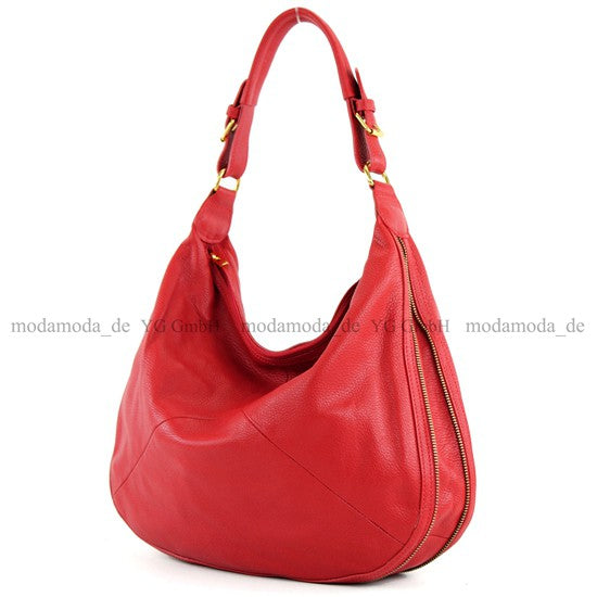 modamoda de - T71 - ital Beuteltasche aus Echt Leder
