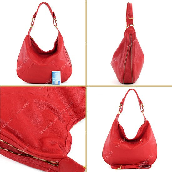 modamoda de - T71 - ital Beuteltasche aus Echt Leder