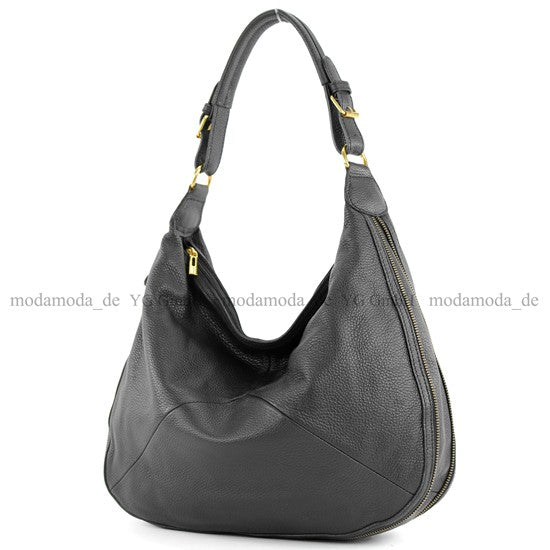 modamoda de - T71 - ital Beuteltasche aus Echt Leder