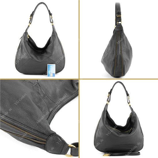 modamoda de - T71 - ital Beuteltasche aus Echt Leder