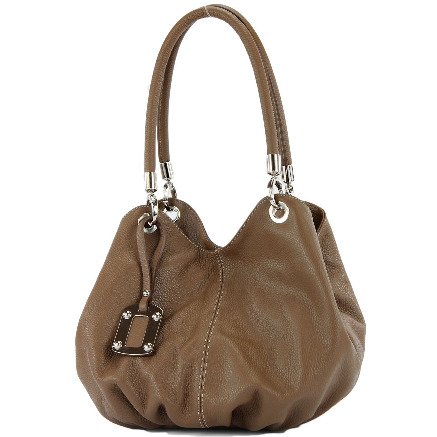modamoda de 228 Damen Leder Schultertasche Hobo bag handmade in Italy
