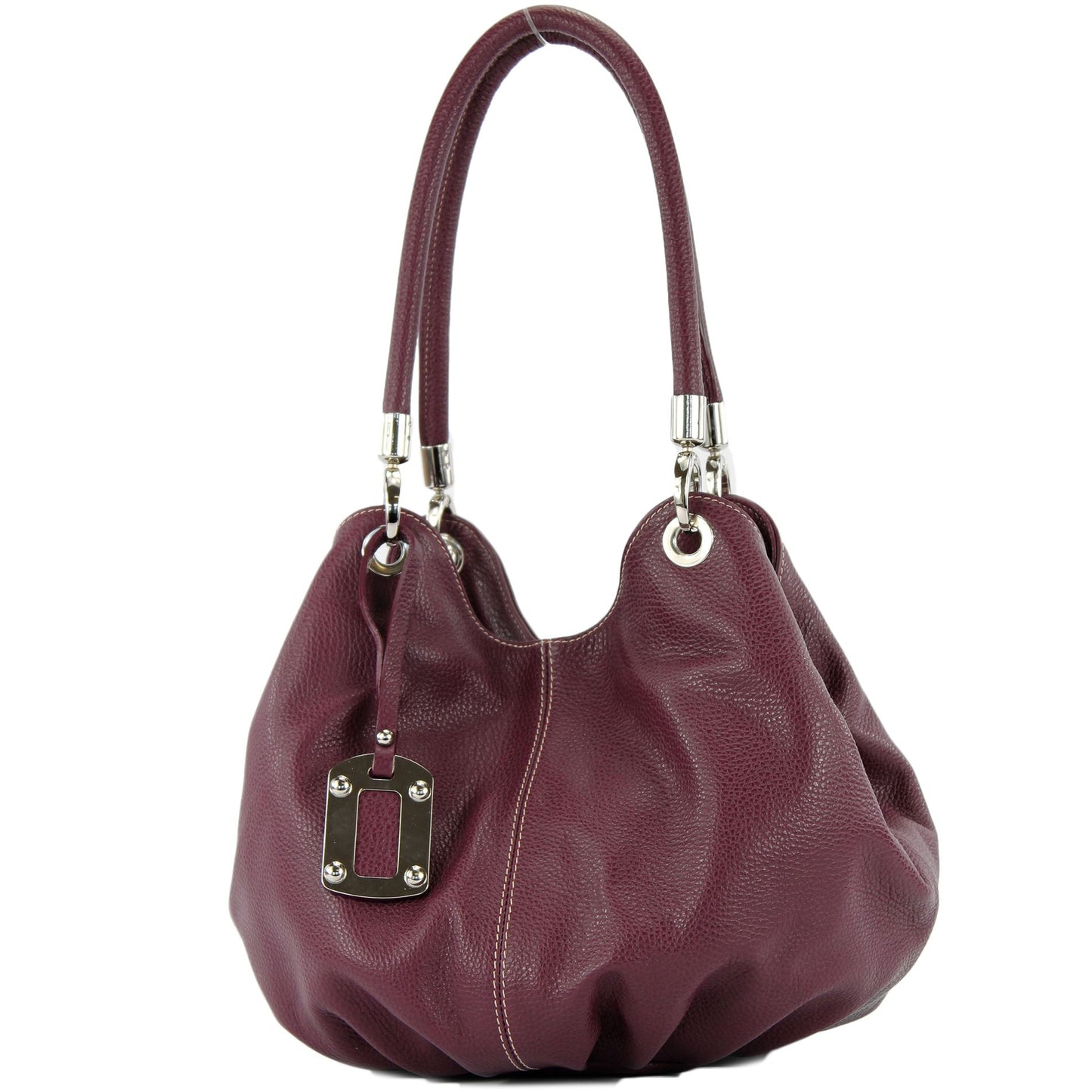 modamoda de 228 Damen Leder Schultertasche Hobo bag handmade in Italy