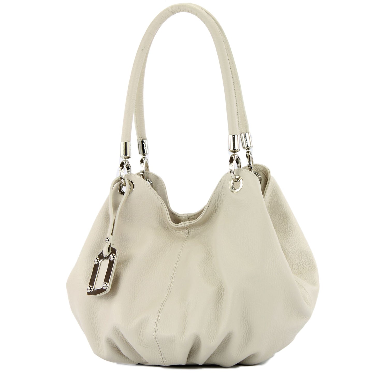 modamoda de 228 Damen Leder Schultertasche Hobo bag handmade in Italy