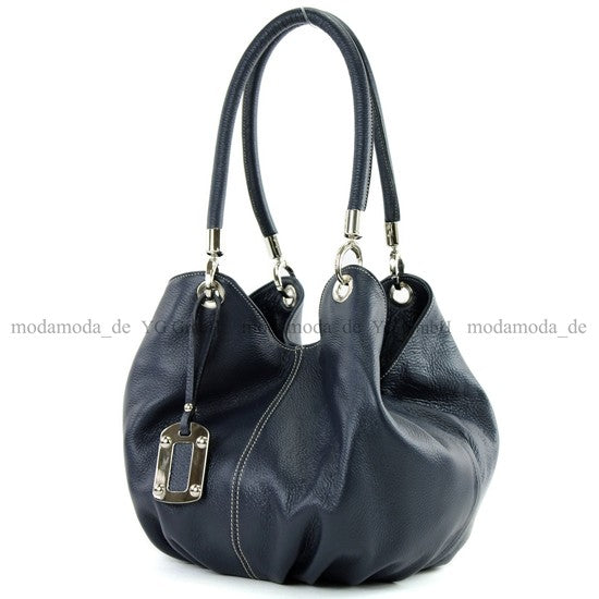 modamoda de 228 Damen Leder Schultertasche Hobo bag handmade in Italy