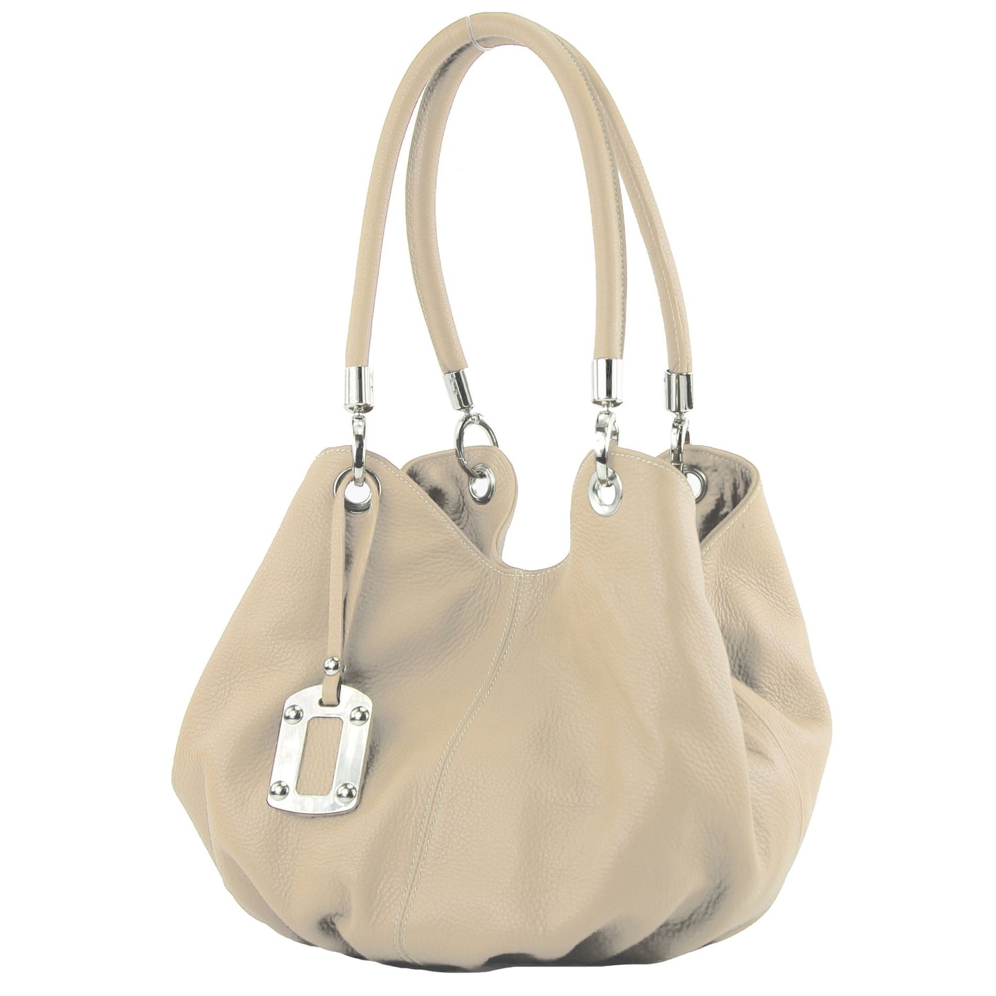 modamoda de 228 Damen Leder Schultertasche Hobo bag handmade in Italy