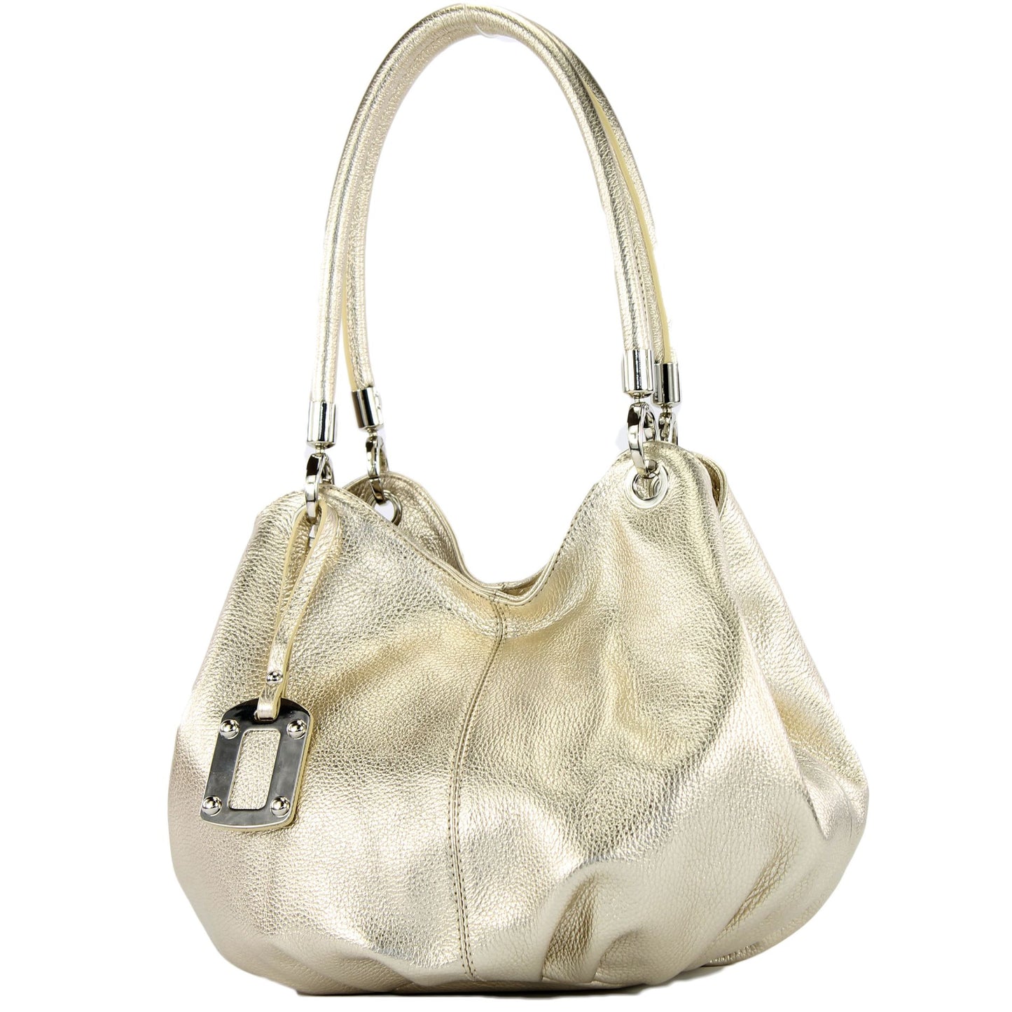 modamoda de 228 Damen Leder Schultertasche Hobo bag handmade in Italy