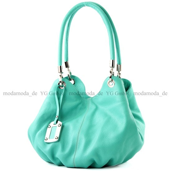 modamoda de 228 Damen Leder Schultertasche Hobo bag handmade in Italy
