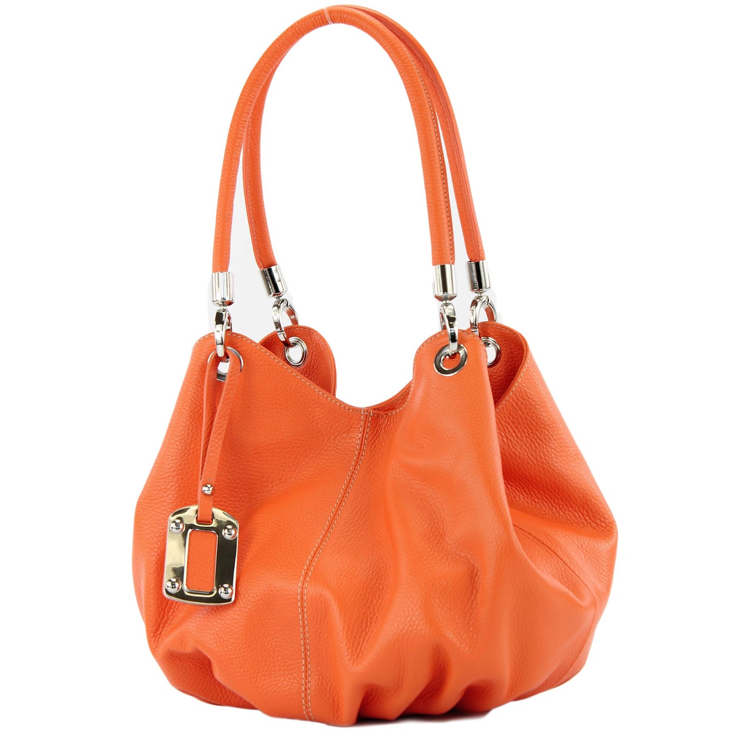 modamoda de 228 Damen Leder Schultertasche Hobo bag handmade in Italy