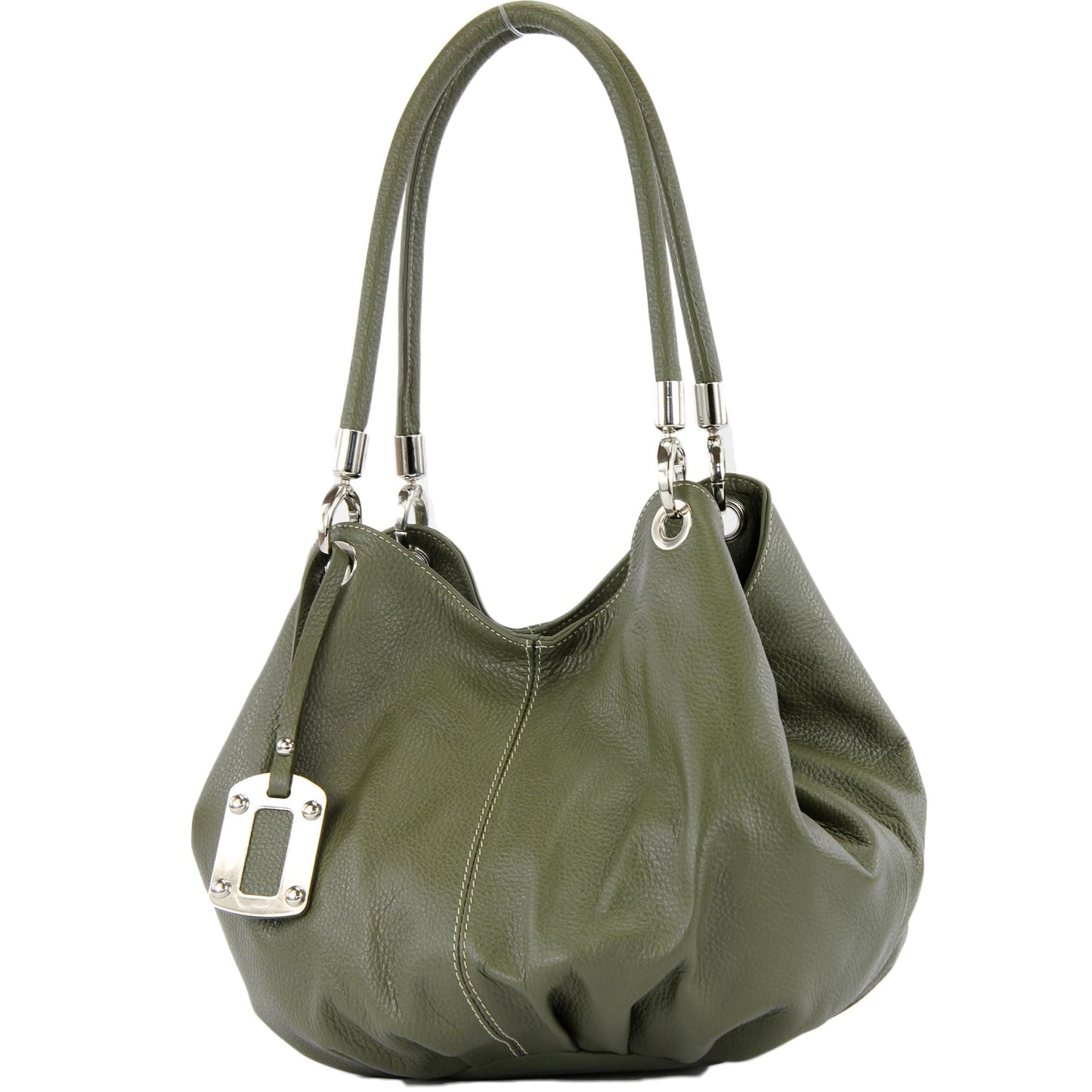 modamoda de 228 Damen Leder Schultertasche Hobo bag handmade in Italy