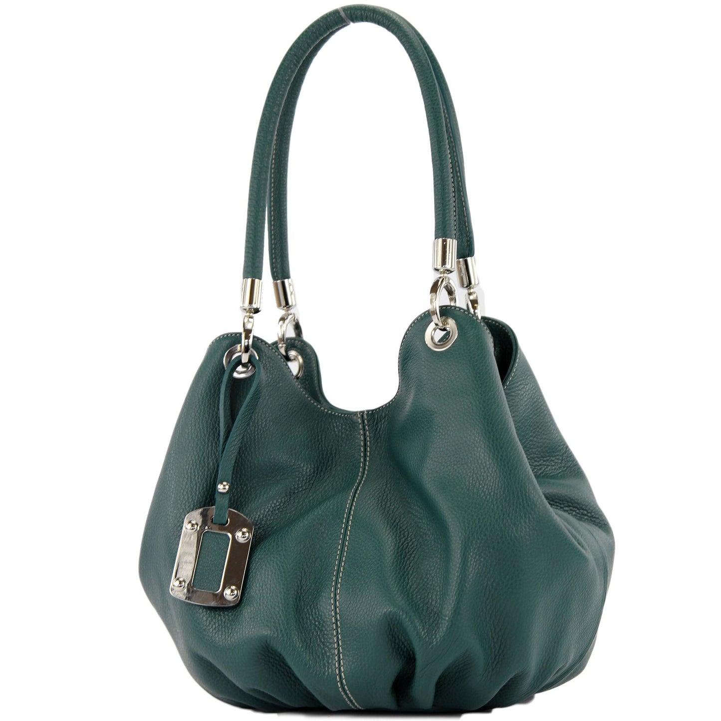 modamoda de 228 Damen Leder Schultertasche Hobo bag handmade in Italy