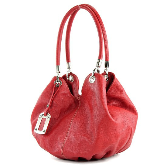 modamoda de 228 Damen Leder Schultertasche Hobo bag handmade in Italy
