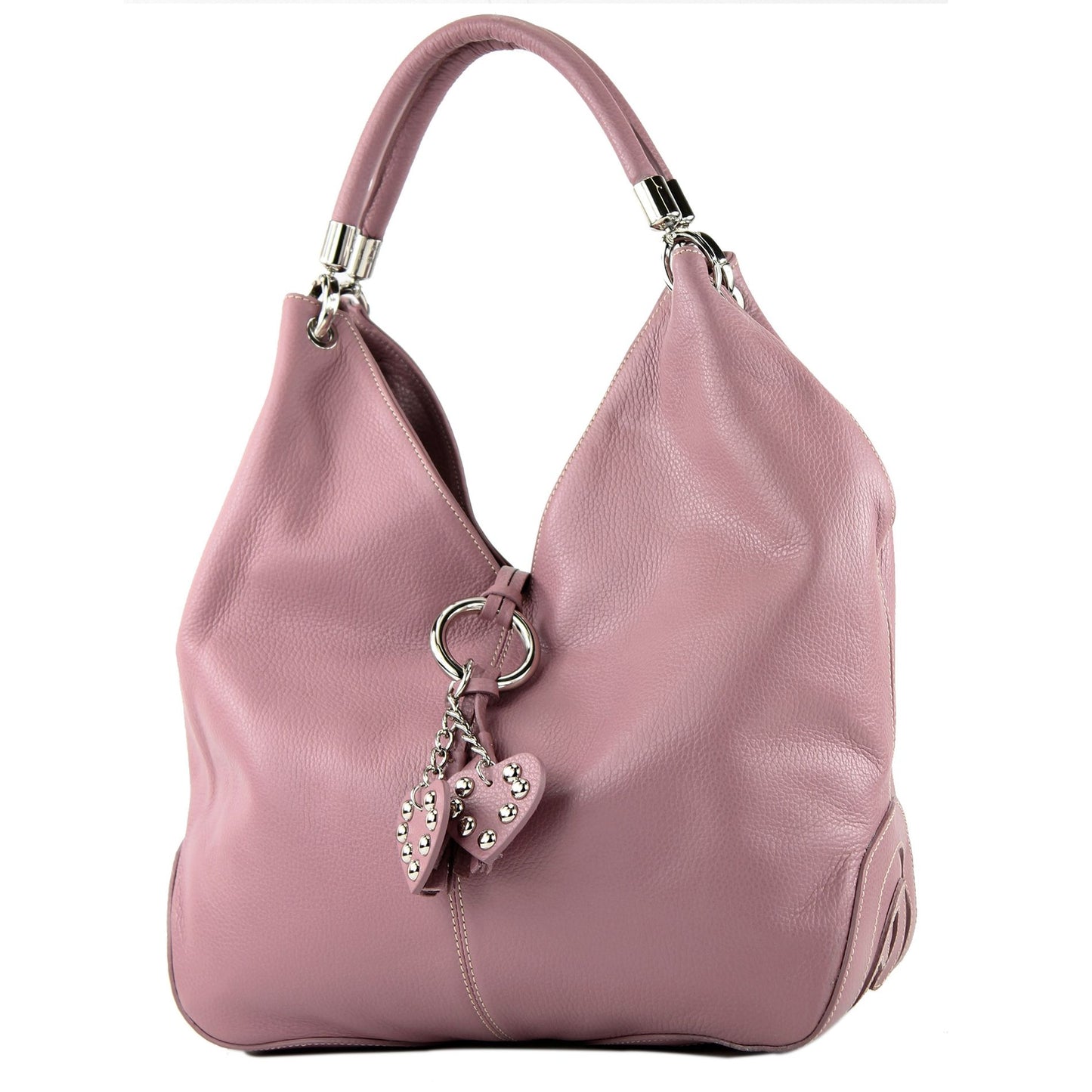 modamoda de 330 Damen Leder Nappaleder Wildleder Schultertasche Henkeltasche groß handmade in Italy