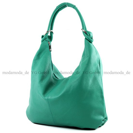 modamoda de 337 Damen Leder Schultertasche Shopper Large handmade in Italy