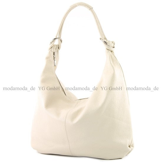 modamoda de 337 Damen Leder Schultertasche Shopper Large handmade in Italy